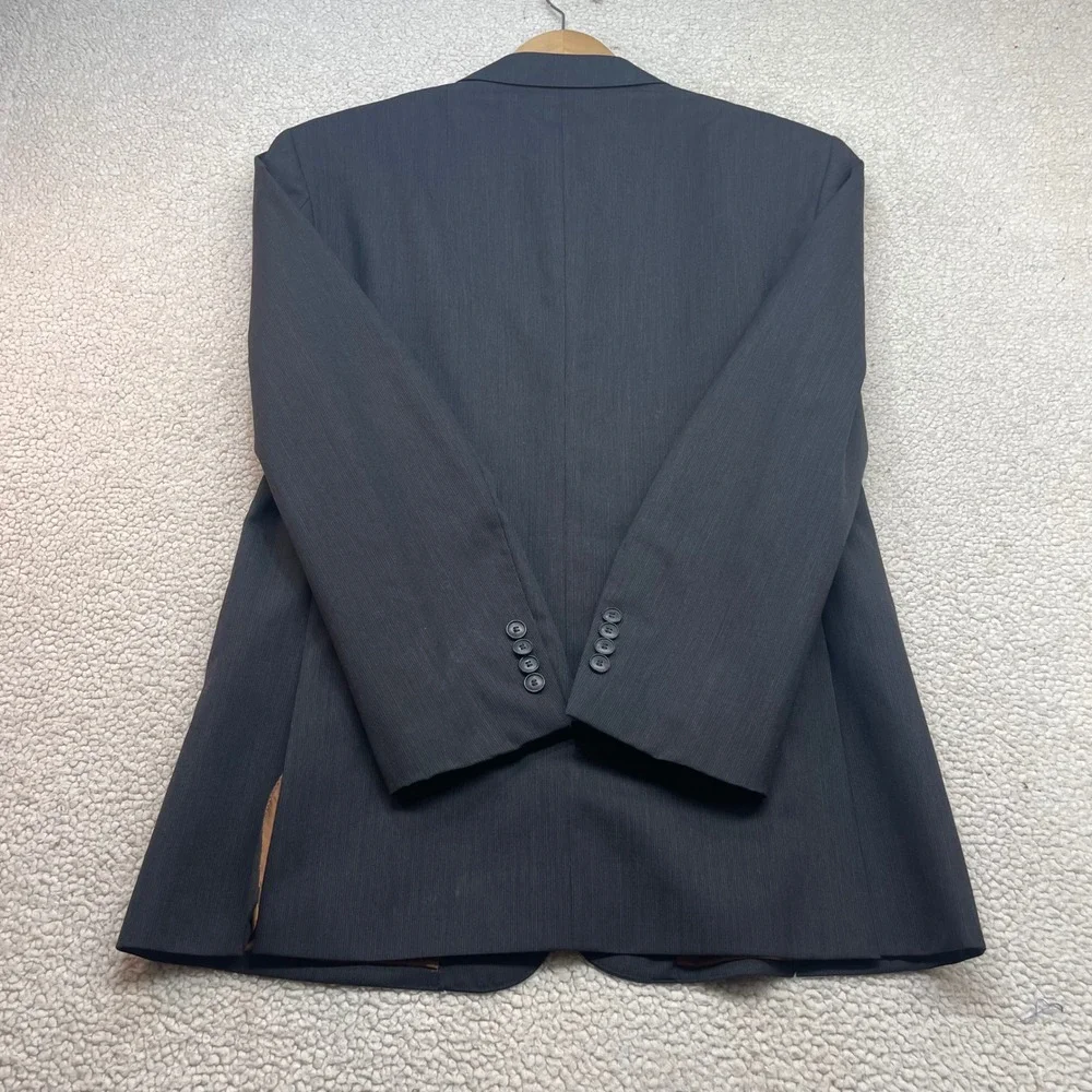 Jos. A. Bank Blazer Men 41R Grey Joseph Wool Two Button Suit Jacket Textured